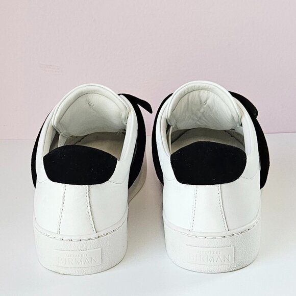 Alexandre Birman Clarita Bow Shearling Leather Sneakers - Picture 5 of 7